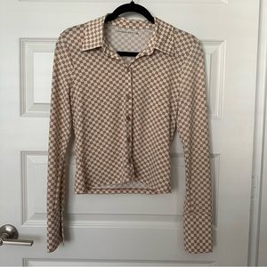 Checkered Button Up